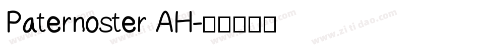 Paternoster AH字体转换